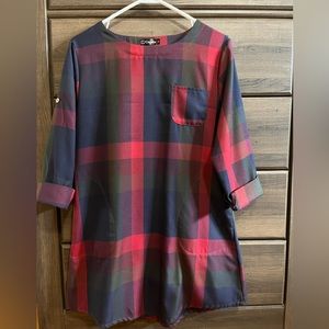 Cupshe plaid dress-small